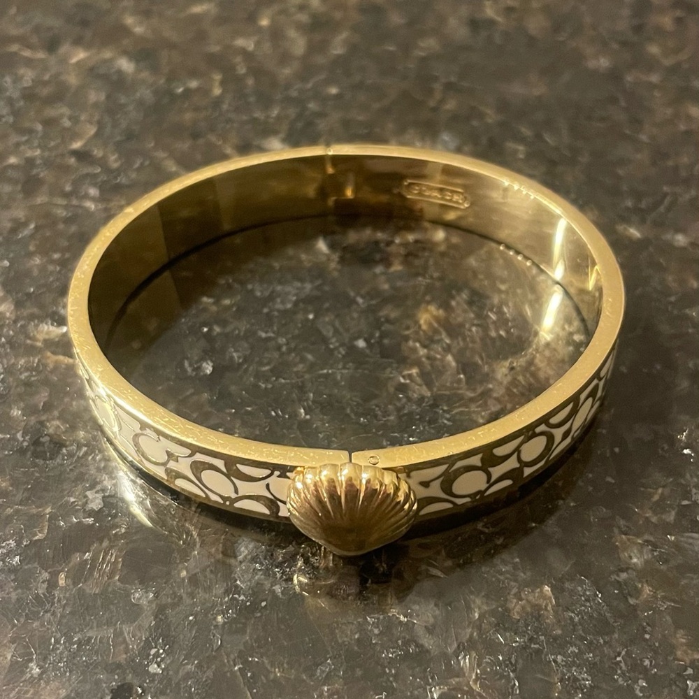 Coach Legacy Seashell Bangle Bracelet